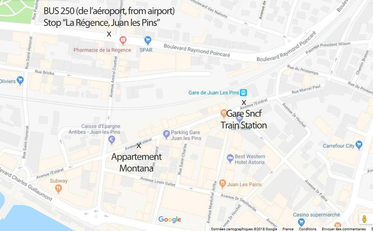 Apartament Le Montana Juan-les-Pins Zewnętrze zdjęcie